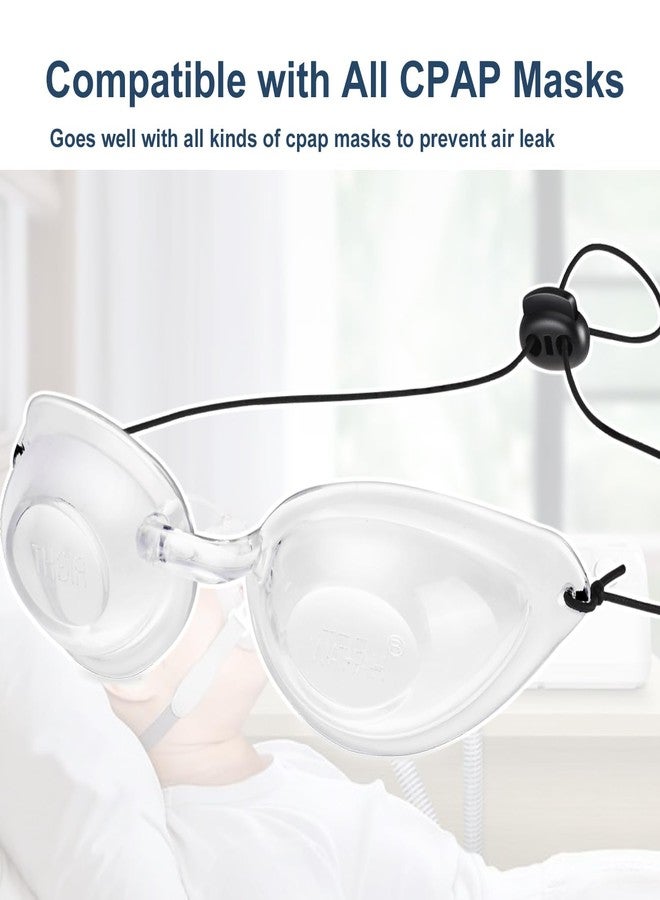 Wahah Hydrating Dry Eye Relief Sleep Mask, CPAP Moisture Eye Mask for Sleeping, Best Sleep Eye Mask for Woman Man (Transparent) - Image 4