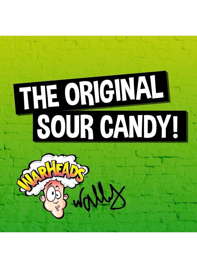 WARHEADS - Extreme Sour Hard Candy - Sour Apple, Black Cherry, Blue Raspberry, Lemon & Watermelon Flavors, Great For Parades - 2 lb. Bulk Bag - Image 3