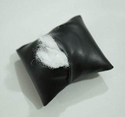 Natuworld 6Pcs Black PU Leather Small Bracelet Watch Pillow Bangle Cushions for Jewelry Displays Stand 3.15 x 3.54 inch - Image 3