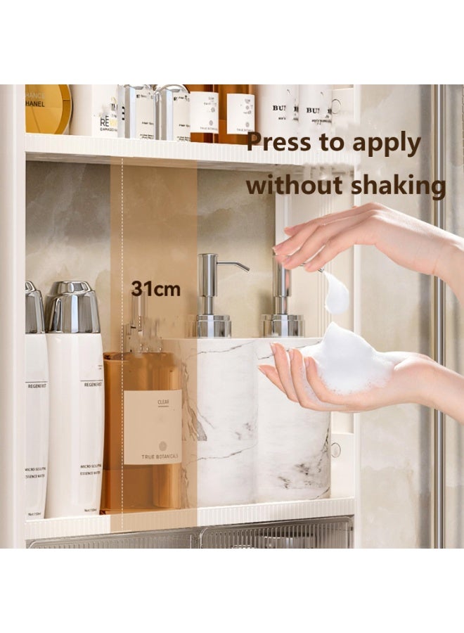 Raxoom 2-Tier Wall Mounted Bathroom Rack Organizer with Hooks & Drawer – Space-Saving Makeup, Toiletries & Shower Storage Shelf for Bathroom & Kitchen - Image 4