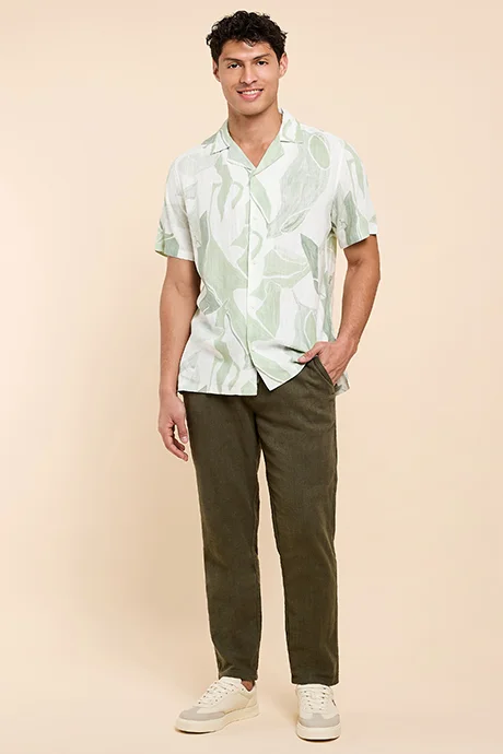 R&B Solid Pants with Drawstring Waist
