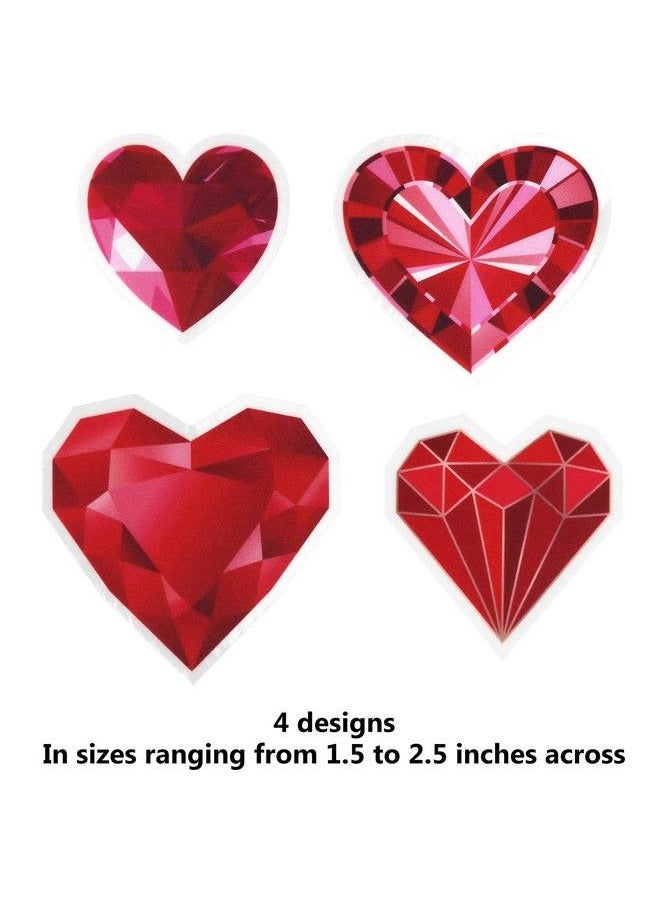 Iconikal Static Cling Window Decorations Love Diamond Hearts 200Count  - Image 5