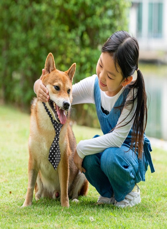 Reginary 70 Pieces Adjustable Dog Bow Ties Set Includes 40 Pet Bow Ties and 30 Neckties Dog Bowties Collars Grooming Accessories for Large Pets Cats Daily Wearing Holiday - Image 5