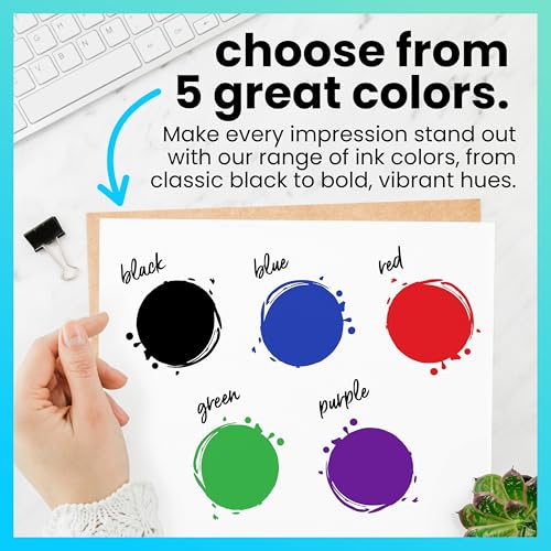 ExcelMark Self Inking Stamp Refill Ink - 2 oz. - Red Ink - Image 4