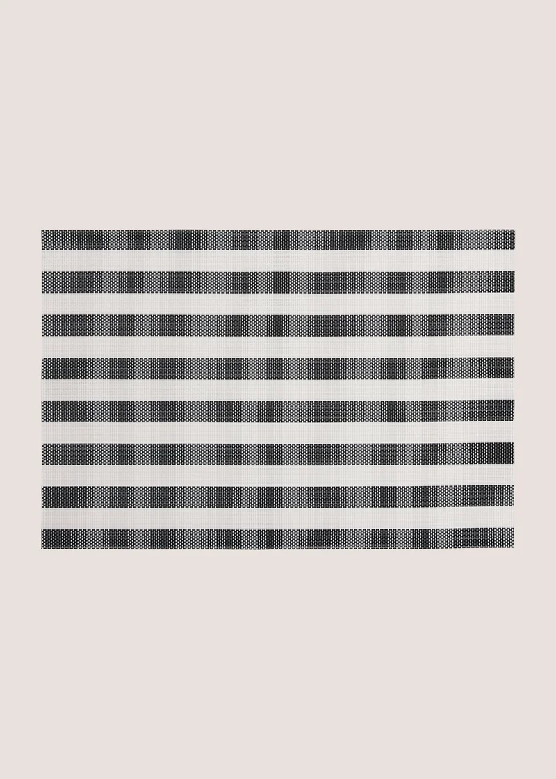 ماتلان 2 Pack Black Striped Placemats