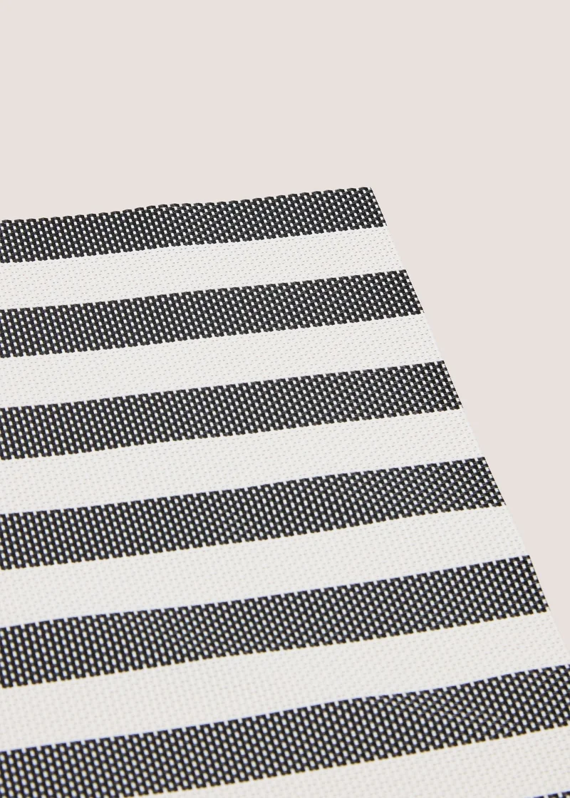 ماتلان 2 Pack Black Striped Placemats