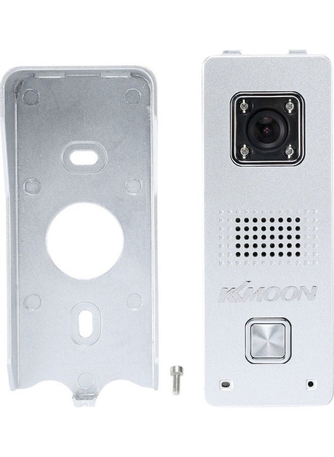 KKmoon - Doorbell Intercom System With Monitoring Camera Silver - Image 1