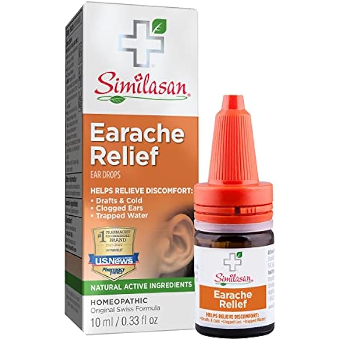 Similasan Earache Relief Ear Drops 0.33 Ounce Bottle, #1 Pharmacist Recommended for Ear Pain - Image 1