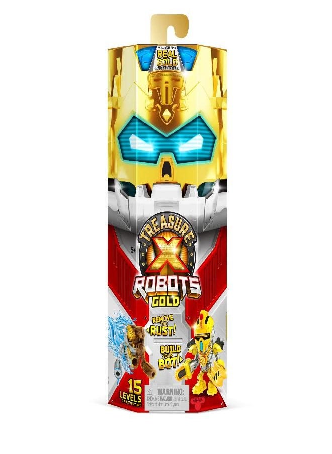Treasure X Treasure X Robots Gold - 6 Robots to Discover. Remove The Rust, Build Your Bot. 15 Levels of Adventure. Will You find Real Gold Dipped Treasure?  - Image 2