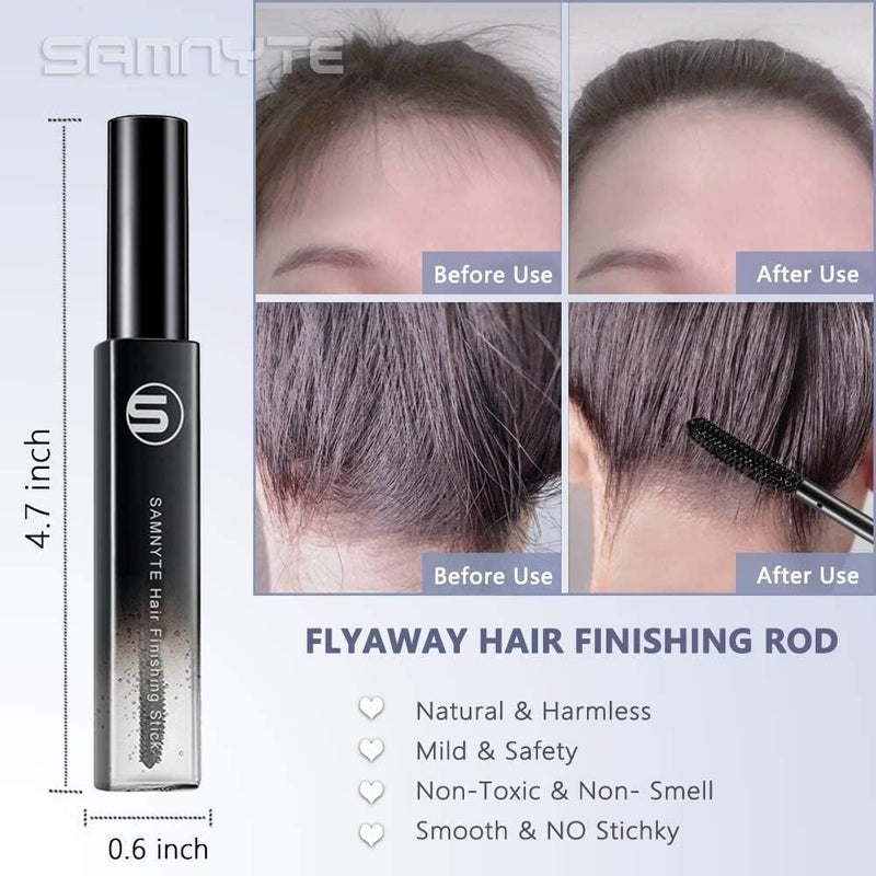 Samnyte Hair Finishing Stick, (4 Pack) Flash Moment Flyaway Control and Shiny Mascara for Baby Hair and Broken Flyaways, Non-Greasy Formula for Women - Image 4