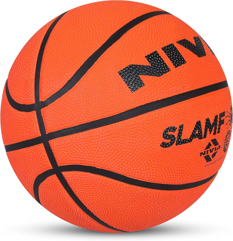 Nivia Slamforce Rubber Basketball ( Size: 7, Orange) - Image 3