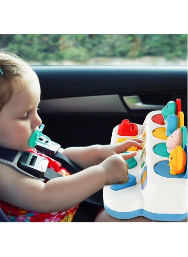 Kibee Interactive Dinosaur Pop up Toy for Babies and Toddlers, Early Learning and Brain Development Educational Plaything, Ages 18 Months+ (Animal) - Image 3