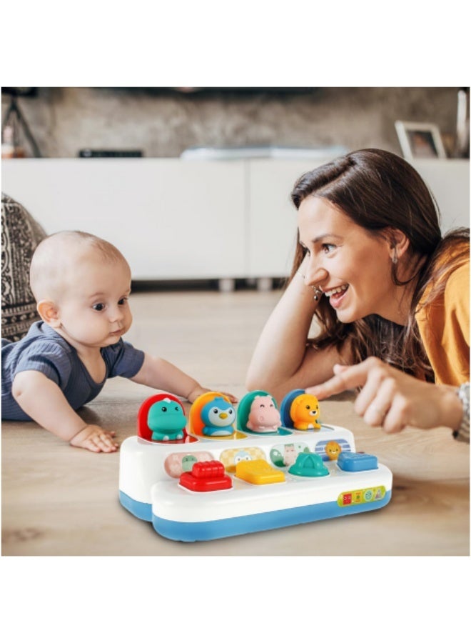 Kibee Interactive Dinosaur Pop up Toy for Babies and Toddlers, Early Learning and Brain Development Educational Plaything, Ages 18 Months+ (Animal) - Image 5