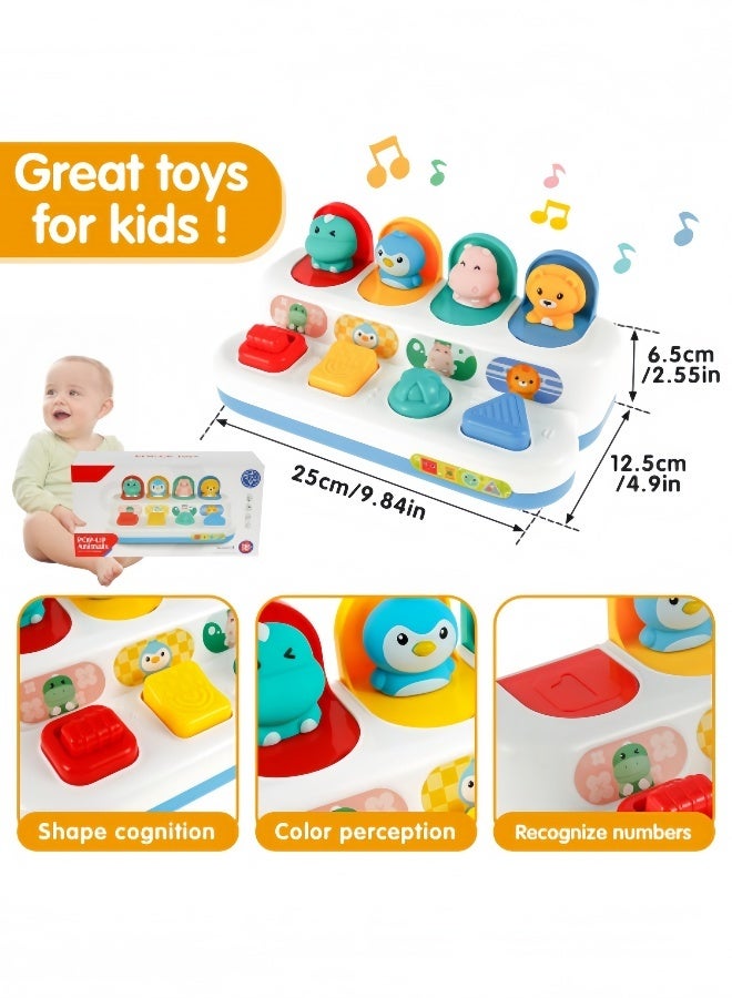 Kibee Interactive Dinosaur Pop up Toy for Babies and Toddlers, Early Learning and Brain Development Educational Plaything, Ages 18 Months+ (Animal) - Image 4