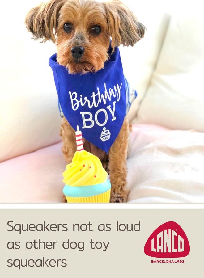 Lanco Dog Birthday Cake Toy - Squeaky Dog Toys - Dog Puppy Birthday Gift - Dog First Birthday - 100% Natural Rubber - Happy Birthday Dog Toy for Small Medium Large Dogs -Handmade - Image 5