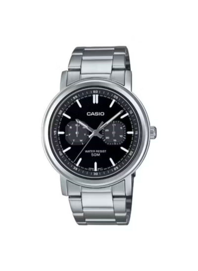 CASIO Stainless Steel Chronograph Wrist Watch MTP-E335D-1EVDF - Image 1