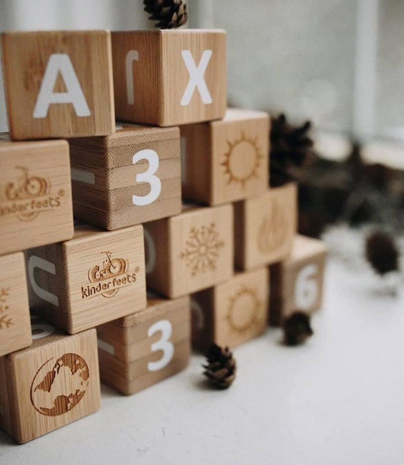 Kinderfeets Crafted ABC Bamboo Blocks - Image 4