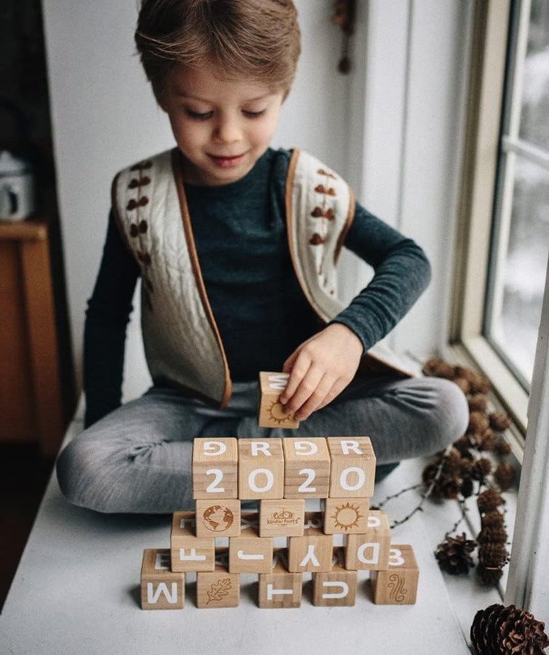 Kinderfeets Crafted ABC Bamboo Blocks - Image 3