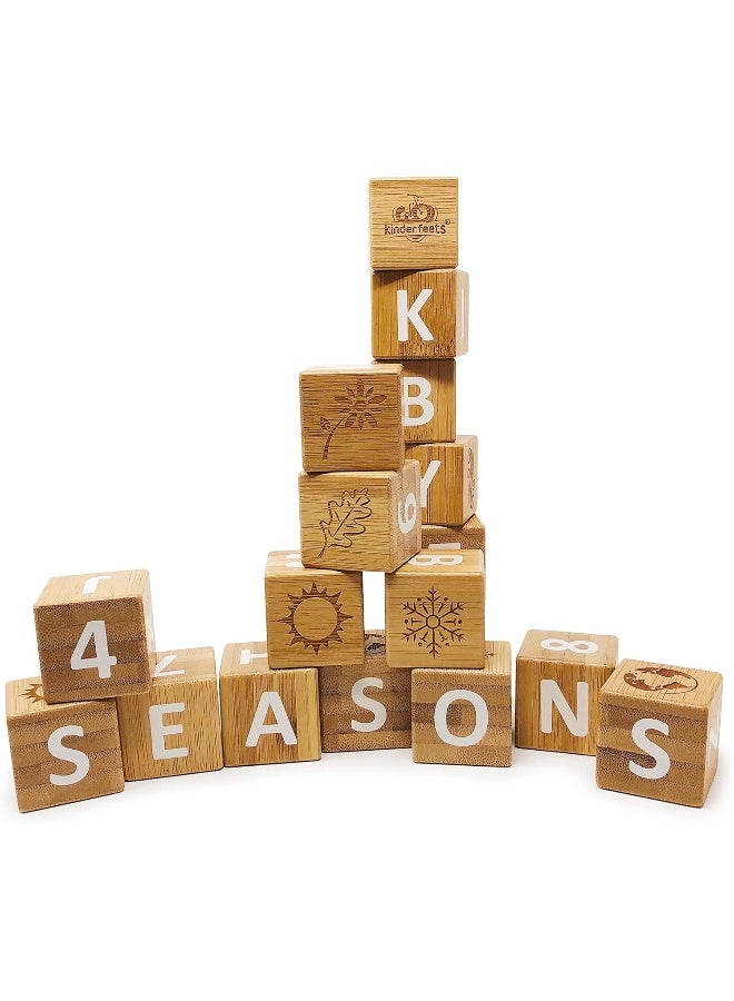 Kinderfeets Crafted ABC Bamboo Blocks - Image 2