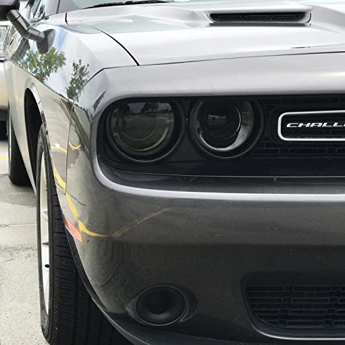SlickMod تظليل فينيل سليك مود مقصوص مسبقًا لدودج تشالنجر 2015-2022 (3. مصباح أمامي، 20% دخان داكن) - Image 4