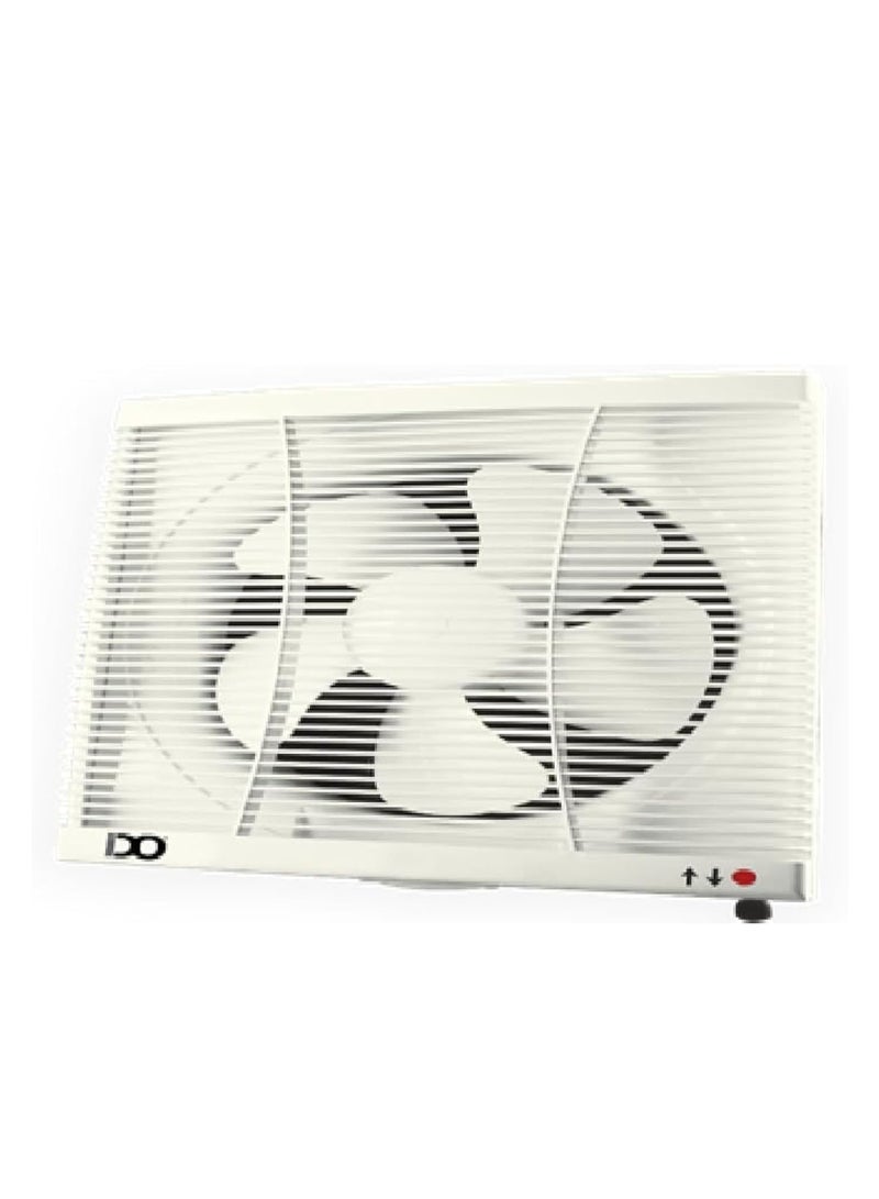 Wall-Mounted Exhaust Fan, 25 cm, Energy-Efficient Copper Motor, 30 Watts, 5 Blades, Quiet Operation, Dual Intake & Exhaust ,Off-White (WVF25-OWH)