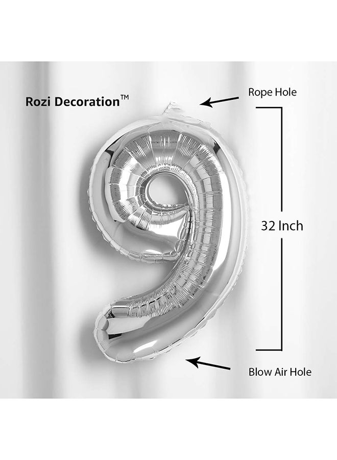 Goldedge Number 9 Helium Balloon 32inch - Image 2