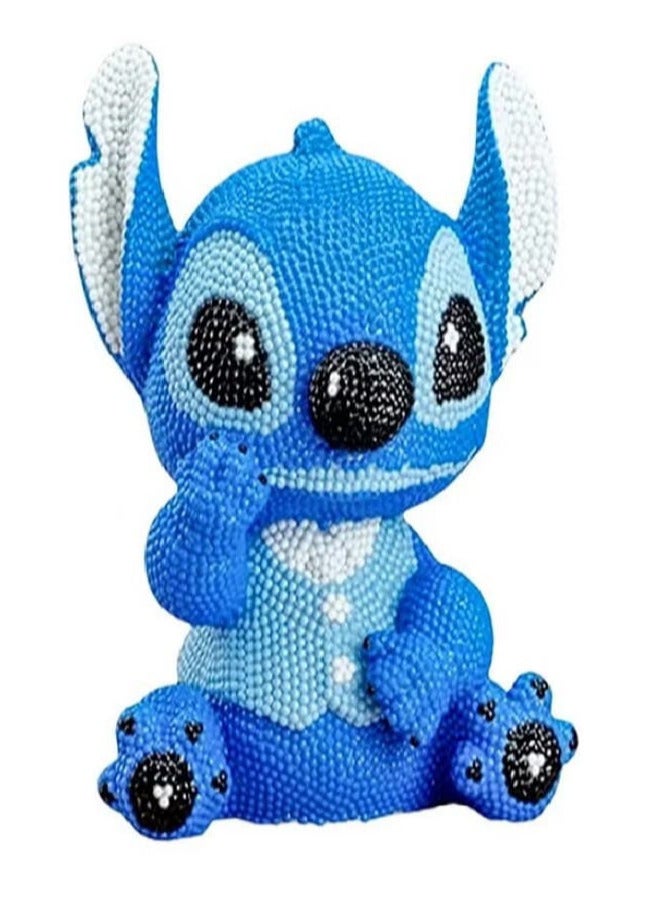 حصالة على شكل استيتش، عصا ماسية ذاتية الصنع، شخصية كاواي، تماثيل كرتونية لنجوم الأكشن، لعبة ديكور هدية للفتيات للأطفال - Image 3