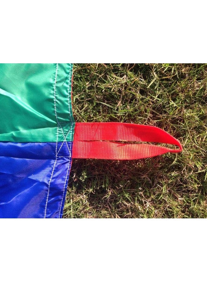 Cougar COUGAR Kids Play Parachute 9 feet with Handles and Carry Bag for Cooperative Play and for Upper-Body Strength, Multicolor  - Image 3