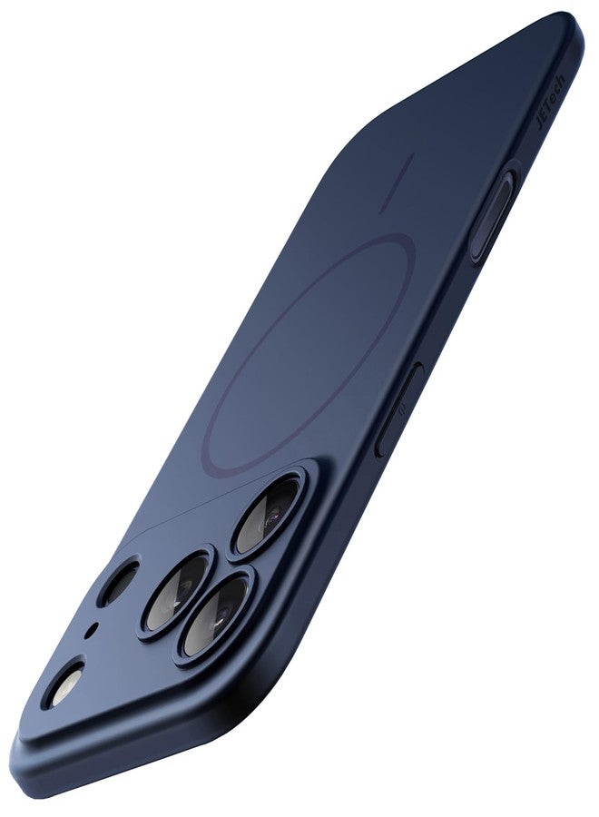 JETech Magnetic Slim Case for iPhone 17 Pro Max 6.9-Inch, Compatible with MagSafe, Ultra-Thin Lightweight Minimalist Phone Cover with Matte Finish and Full Camera Lens Protection (Dark Blue) - Image 1