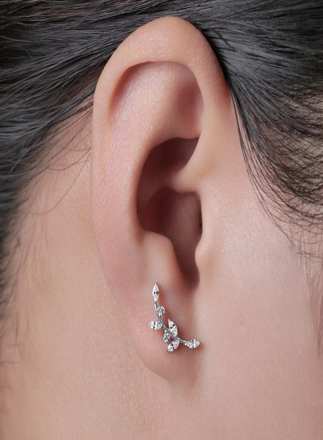 limerencia ASTM F136 Threadless Push in Titanium Earrings,Hypoallergenic Flat Back Cubic Zirconia G23 18G 6mm 8mm Body Piercing Studs for Cartilage Helix Tragus Conch(a pair) - Image 3