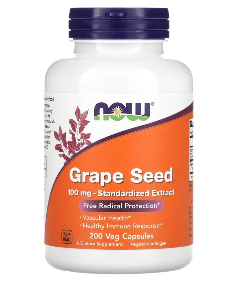 Grape Seed Standardized Extract 100 mg  200 Veg Capsules