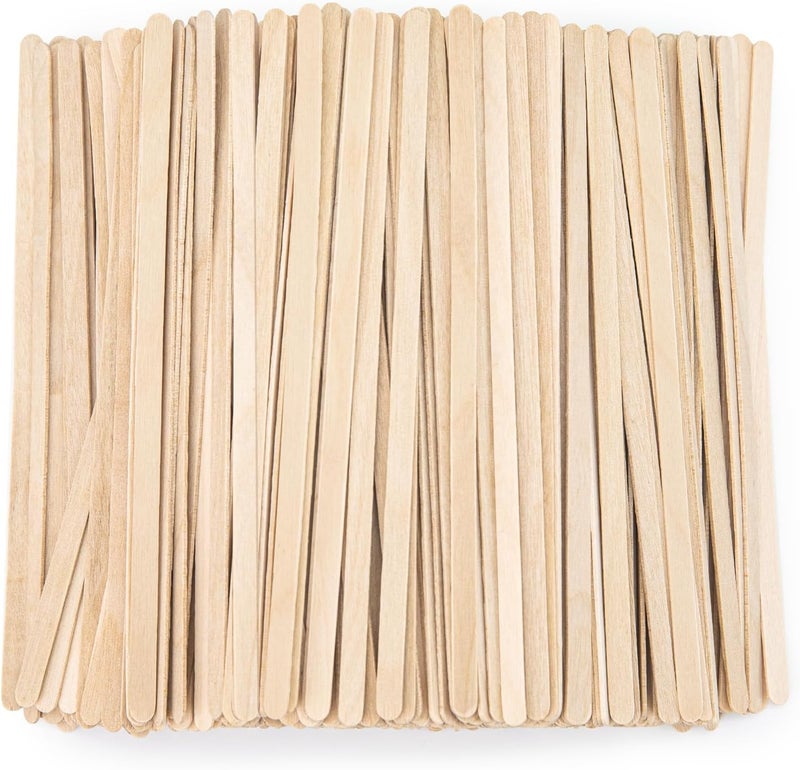 WISYOK 1200 PCS Coffee Stirrers, 5.5 Inch Premium Birch Wooden Sticks, Splinter-Free Smooth Round Ends, Disposable Stir Sticks for Coffee, Cocktails, Office, Home, Coffee Bars - Image 1