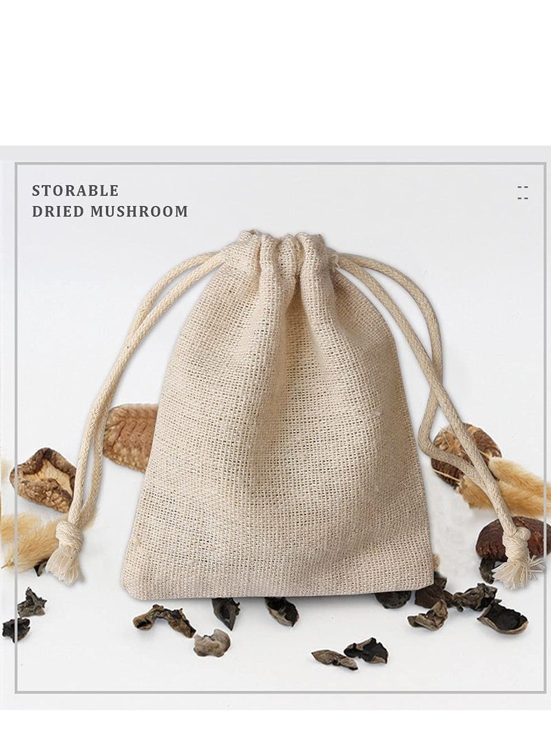 Generic - 30 Pcs Hessian Bags, 8 X 10 CM Burlap Bags Cotton Drawstring Bag Hessian Fabric Small Drawstring Bag Gift Bag for Jewelry Wedding Party and DIY Craft - Image 1