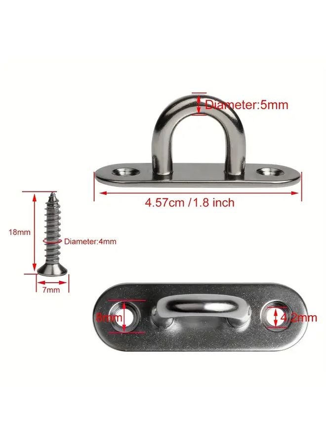 20 Packs 304 Stainless Steel Ceiling Hook Rings Heavy Duty Wall Mount Hanging Hardware - Image 4