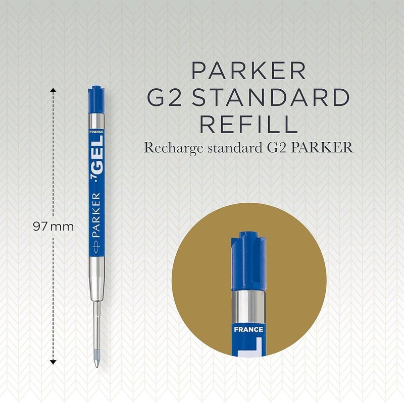 Parker Quink Gel Ball Pen Refill, Medium Nib, Blue - Image 2
