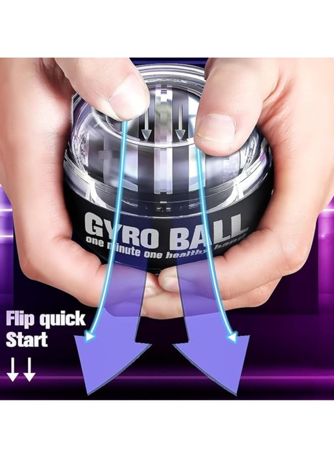 QSHOP - Self Starting Gyroscope Ball for Wrist Arm and Finger Strength Training Self Starting Ball Finger Grip Strength Training Stress Relief - Image 1