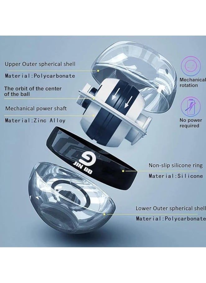 QSHOP - Self Starting Gyroscope Ball for Wrist Arm and Finger Strength Training Self Starting Ball Finger Grip Strength Training Stress Relief - Image 1