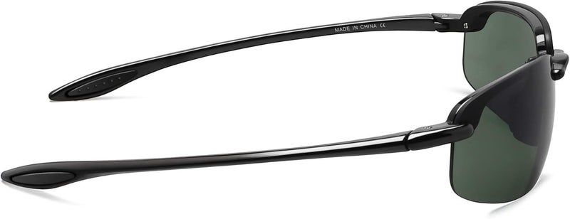 JULI Eyewear نظارات JULI الرياضية للرجال والنساء إطار TR90 بدون حواف للجري وصيد الأسماك والبيسبول والقيادة MJ8001 - Image 4
