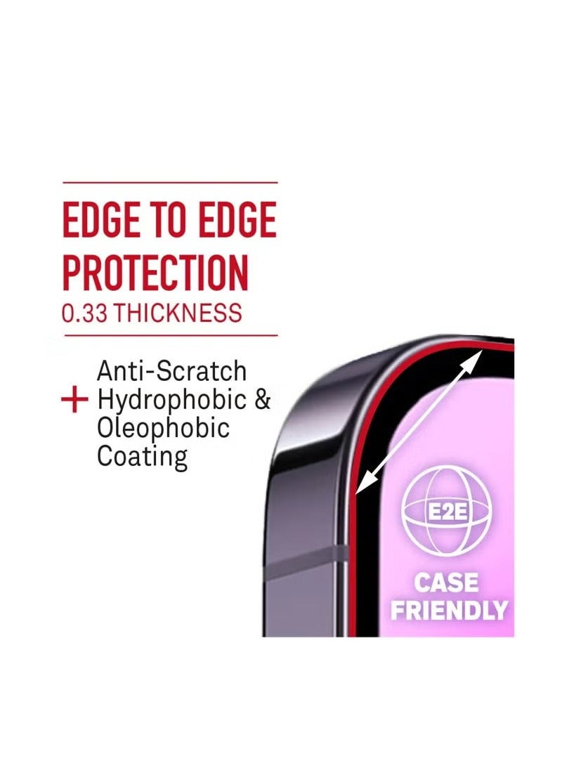 TIGER iPhone 14 Pro Max 6.7 Inch Tempered Glass Screen Protector – 3-Pack Clear Anti-Spy Full-Coverage, Scratch-Resistant, Bubble-Free, HD Clarity, Easy Installation (Clear) - Image 3