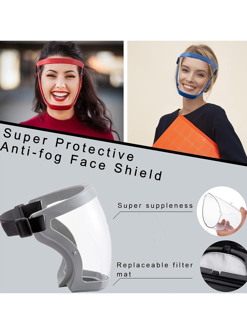 Excefore Super Protective Anti-Fog Face Shield, Unisex Hd Transparent Full Face shield, Reusable Eye, Nose, Mouth Protection - Image 3