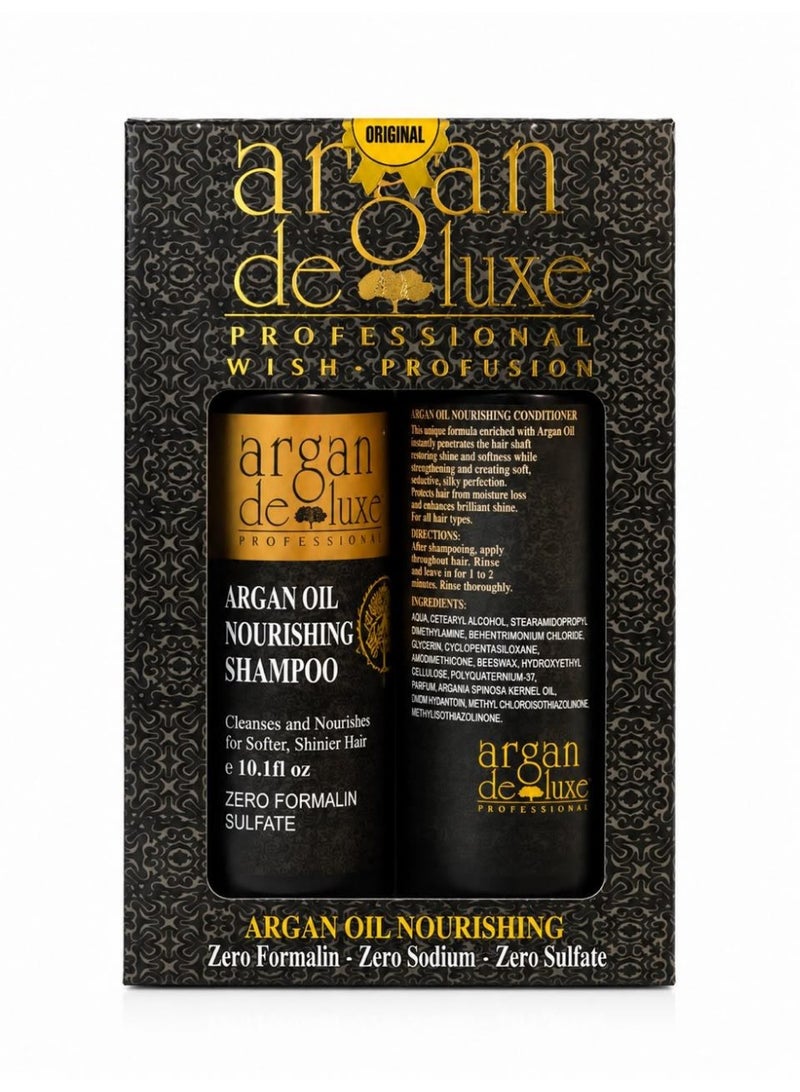 Deluxe Original Argan After Protein Care and Damaged Hair Shampoo and Conditioner