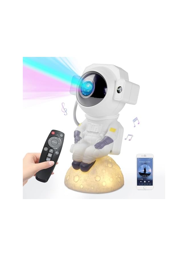 The Bros Astronaut Star Projector Galaxy Night Light,with Timer， Remote & Bluetooth Speaker, 360° Adjustable Multiple Colors Projections Star Night Light Projector for Kids Adults Bedroom - Image 2