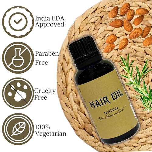 Nyassa Hair Oil 30 ml|Essential oils, Cold pressed oils and Herbal ingredients|For healthy hair|No Parabens,Sulfates,Silicons.Cruelty free - Image 5