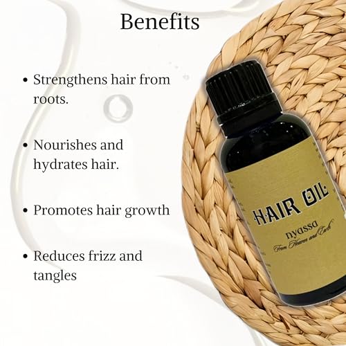 Nyassa Hair Oil 30 ml|Essential oils, Cold pressed oils and Herbal ingredients|For healthy hair|No Parabens,Sulfates,Silicons.Cruelty free - Image 3