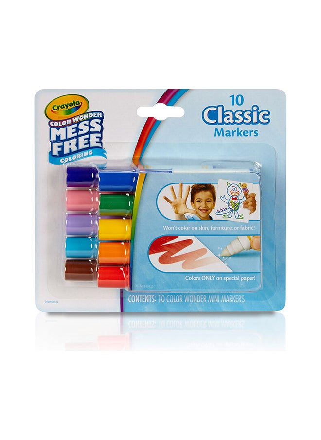 Crayola 10 Ct Color Wonder Wash Mini Markers Pack Of 10  - Image 3