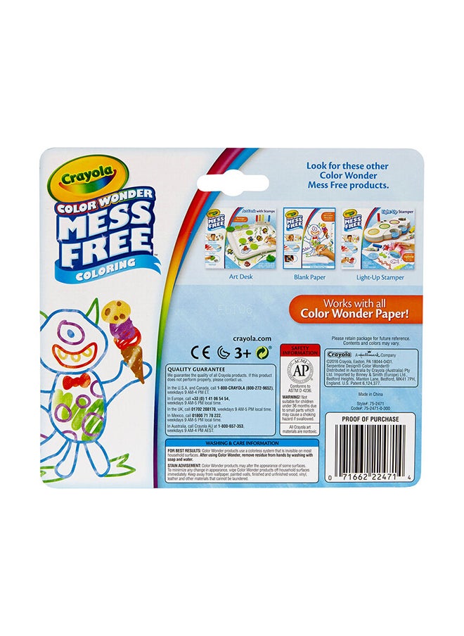 Crayola 10 Ct Color Wonder Wash Mini Markers Pack Of 10  - Image 2