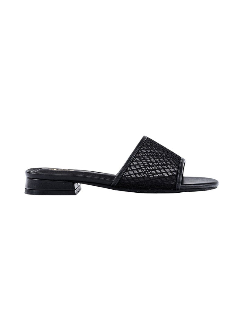 Bata Mesh Low Heel Sandals - Image 1