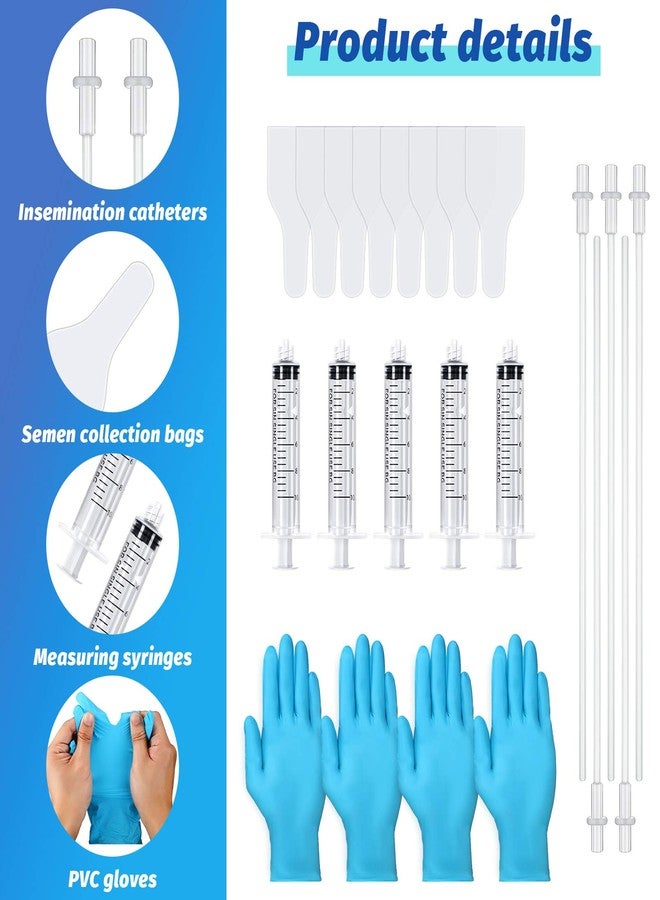 Weewooday 15 Set AI Artificial Insemination Dog Breeding Kit Canine Breeding Kit Dog Semen Collection Bag Disposable Artificial Insemination Pet Supplies (White,27.5 cm) - Image 3