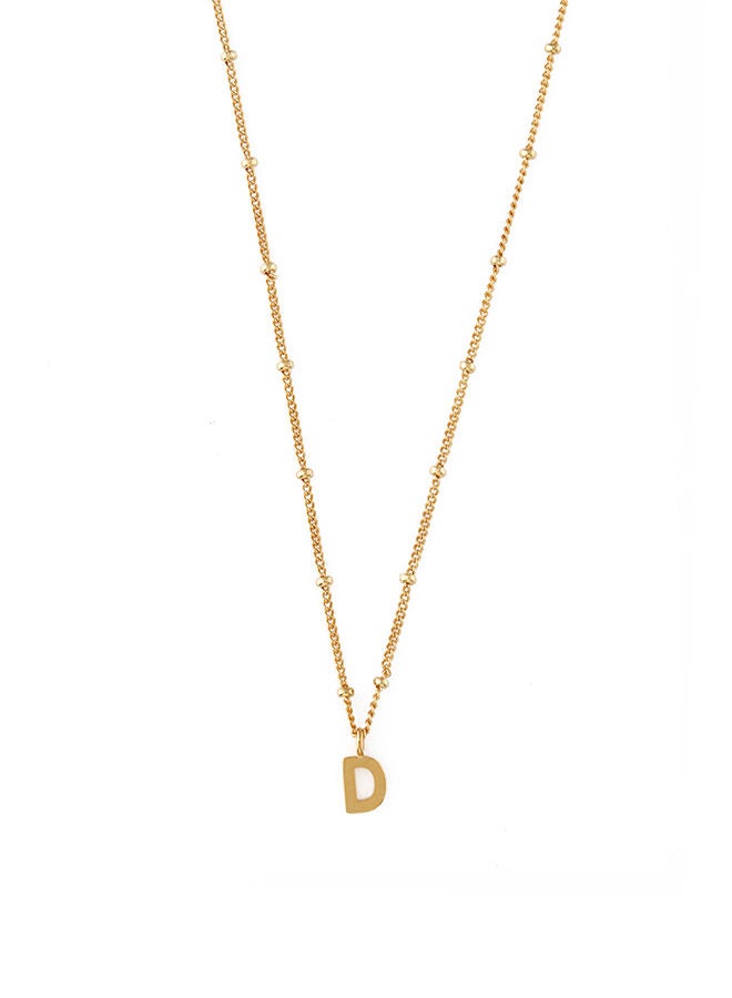 ORELIA LONDON Initial D Satellite Chain Necklace - Image 1