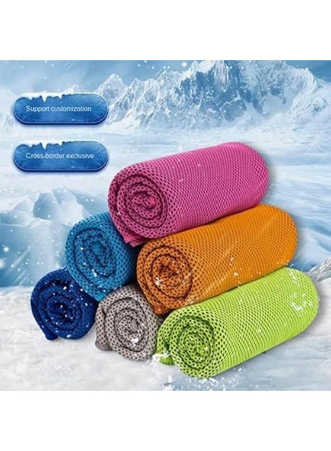 Cooling towel for sports and fitness, instant microfiber cooling towel for gym, running, workouts, yoga and outdoor activities, quick-drying and lightweight, reusable cooling fabric - Image 2